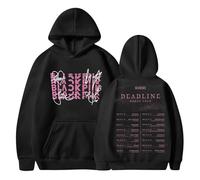 XYYYHTL Born Pink Sweatshirt Kpop Hoodie Deadline 2025 World Tour Sweatshirt Jennie Jisoo Rose Outfits for Concert