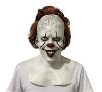 XYYYHTL Halloween Scream Mask Ghostface Scary Mask for Kids and Adults Unisex Realistic Terrifier Suitable for Haunted Houses Halloween Party Cosplay Costume Accessories