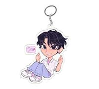 XYYYHTL K D H Keychain Rumi Mira Zoey Jinu Tiger Keychain Huntrix K D H Merch Acrylic Pendant Y2K Accessories for Fans