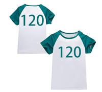 XYYYHTL Korean Games Season 3 Shirt Kids Adults Youth Number 456/001/246/338/007/230/333/222 Player Shirt Round Neck Printed Short Sleeved T-Shirt Letter Top