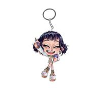 XYYYHTL Kpop Demon Hunters Keychain Huntrix/X Kpop Demon Hunters Merch Rumi Mira Zoey Jinu Tiger Keychain Acrylic Pendant Y2K Accessories for Fans Collectors