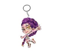 XYYYHTL Kpop Demon Hunters Keychain Huntrix/X Kpop Demon Hunters Merch Rumi Mira Zoey Jinu Tiger Keychain Acrylic Pendant Y2K Accessories for Fans Collectors