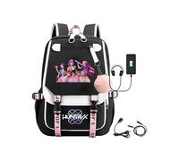 XYYYHTL Kpop Hunters Bag Backpack Kpop Hunters Merch School Bag Huntrix Rumi Mira Zoey Jinu Tiger Printed Bookbag for School Boys Girls Fans