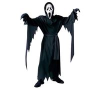 XYYYHTL Scream Costume for Kids Adult Ghostface Outfit+Gloves+Belt+Mask Halloween Costumes Scary Terrifier Fancy Dress for Parties Cosplay Spooky