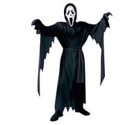 XYYYHTL Scream Costume for Kids Adult Ghostface Outfit+Gloves+Belt+Mask Halloween Costumes Scary Terrifier Fancy Dress for Parties Cosplay Spooky