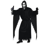 XYYYHTL Scream Costume for Kids Adult Ghostface Outfit+Gloves+Belt+Mask+Knife Halloween Costumes Scary Terrifier Fancy Dress for Parties Cosplay Spooky
