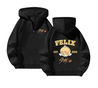 XYYYHTL Stray Kids Hoodie KARMA Album Sweatshirt Hooded 1/4 Zipper Sweatshirts Straykids Merch SKZ Domin ATE Harajuku Streetwear Top BangChan Lee Know Changbin Hyunjin Han Felix Seungmin I.N