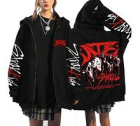 XYYYHTL Stray Kids Hoodie Women SKZ Domin ATE Zip Hooded Jacket BangChan Lee Know Changbin Hyunjin Han Felix Seungmin I.N Fashion Loose Y2K Streetwear Harajuk Stray Kids Sweatshirt Tops