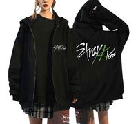 XYYYHTL Straykids Hoodie Women Hooded Sweatshirts Stray Kids ATE Casual E-Girl 90s Oversized Jacket Harajuku Streetwear Top BangChan Lee Know Changbin Hyunjin Han Felix Seungmin I.N