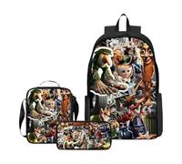 XYYYHTL Tralalero Tralala Tung Sahur Bombardino Crocodile Backpack Italian Brainrot Ai Animals School Bags for Boys Girls Anime Game Cute Lightweight Rucksack