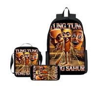 XYYYHTL Tralalero Tralala Tung Sahur Bombardino Crocodile Backpack Italian Brainrot Ai Animals School Bags for Boys Girls Anime Game Cute Lightweight Rucksack