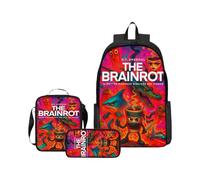 XYYYHTL Tralalero Tralala Tung Sahur Bombardino Crocodile Backpack Italian Brainrot Ai Animals School Bags for Boys Girls Anime Game Cute Lightweight Rucksack