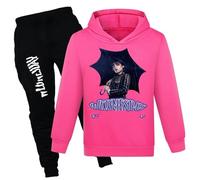 XYYYHTL Wednes-Day Season 2 Tracksuit Kids 2PC Hoodie and Sweatpants Set Long Sleeve Sweatshirts+Sweatpants Autumn Winter Set for Boys Girls Fans