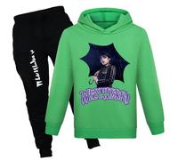 XYYYHTL Wednes-Day Season 2 Tracksuit Kids 2PC Hoodie and Sweatpants Set Long Sleeve Sweatshirts+Sweatpants Autumn Winter Set for Boys Girls Fans