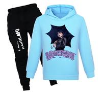 XYYYHTL Wednes-Day Season 2 Tracksuit Kids 2PC Hoodie and Sweatpants Set Long Sleeve Sweatshirts+Sweatpants Autumn Winter Set for Boys Girls Fans