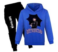 XYYYHTL Wednes-Day Season 2 Tracksuit Kids 2PC Hoodie and Sweatpants Set Long Sleeve Sweatshirts+Sweatpants Autumn Winter Set for Boys Girls Fans