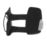 XYZ Parts Electric Long Arm Wing Door Mirror With Clear Indicator Light And Black Cover Compatible with Ford Transit Mk8 V363 Van & Chassis Cab 2014-2019 Passenger Side Left Hand Replacement