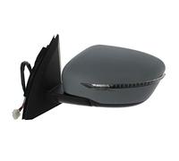 XYZ Parts Electric Power Folding Wing Door Mirror With Heated Glass LED Clear Indicator Light And Primed Cover Compatible with Nissan Qashqai J11 2014-2021 Passenger Side Left Hand Replacement