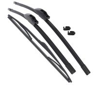 XYZ Parts Front And Rear Windscreen Wiper Blades Set of 3 Compatible with BMW X3 E83 2004-2011 Replacement