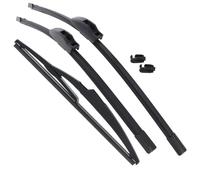 XYZ Parts Front And Rear Windscreen Wiper Blades Set of 3 Compatible with Dacia Logan Estate 2013-2015 Replacement