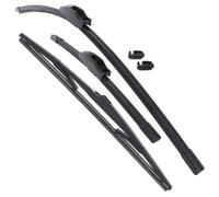 XYZ Parts Front And Rear Windscreen Wiper Blades Set of 3 Compatible with Honda Jazz GE 2008-2016 Replacement