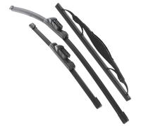 XYZ Parts Front And Rear Windscreen Wiper Blades Set of 3 Compatible with Vauxhall Mokka X 2016-2020 Replacement