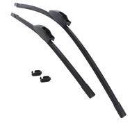 XYZ Parts Front Exact Fit Aero Windscreen Wiper Blades Pair Set Compatible with Nissan Navara D40 2009-2016 24" 60 cm 17" 43 cm Replacements