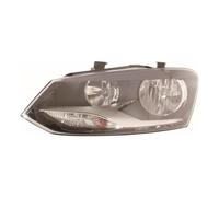 XYZ Parts Headlight For Volkswagen Polo Mk5 Hatchback 2009-2014 | Twin Reflector , Replaces Hella Type , With Motor , For UK Passengers Left Replacement