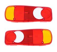XYZ Parts Rear Tail Light Lens Compatible With Vauxhall Movano Chassis Cab 2010-> For UK 1 Pair Drivers Side Right Hand & Passenger Side Left Hand Replacement