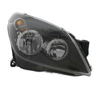 XYZ Parts Replacement Headlight Assembly Electric Adjustment Black Inner Halogen Compatible With Vauxhall Astra H Mk5 Convertible Estate & Hatchback 2004-2007 For UK Drivers Side Right Hand