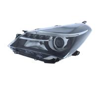 XYZ Parts Replacement Headlight Assembly Electric Adjustment Black Inner Halogen LED Daytime Running Light Compatible With Toyota Yaris Hatchback 2014-2017 For UK Passengers Side Left Hand
