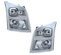 XYZ Parts Replacement Headlight Assembly Electric Adjustment Chrome Inner Halogen Compatible With Ford Transit Mk7 Van 2006-2014 For UK 1 Pair Drivers Side Right Hand & Passengers Side Left Hand