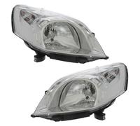 XYZ Parts Replacement Headlight Assembly Electric Adjustment Chrome Inner Halogen Compatible With Peugeot Bipper Van 2009-2016 For UK 1 Pair Drivers Side Right Hand & Passengers Side Left Hand