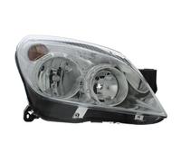 XYZ Parts Replacement Headlight Assembly Electric Adjustment Chrome Inner Halogen Compatible With Vauxhall Astra H Mk5 Convertible Estate & Hatchback 2007-2011 For UK Drivers Side Right Hand