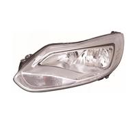 XYZ Parts Replacement Headlight Assembly Electric Adjustment Chrome Surround Halogen Compatible With Ford Focus Mk3 Estate & Hatchback 2011-2015 For UK Passengers Side Left Hand