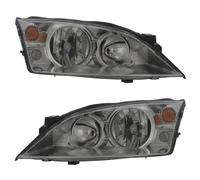 XYZ Parts Replacement Headlight Assembly Electric Chrome Inner Compatible With Ford Mondeo Mk3 Estate Hatchback & Saloon 2000-2007 For UK 1 Pair Drivers Side Right Hand & Passengers Side Left Hand