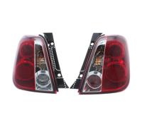 XYZ Parts Upgraded Rear Lights For Fiat 500 2008-2015 | Crystal Red & Clear Style - LED - Boxed Pair