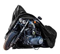 XYZCTEM New Generation Motorcycle Cover ! All Weather Black XXXL Large-Heavy Duty Waterproof Outdoor Protects Fits up to 118 inch for Harley Davidson, Honda, Suzuki,Yamaha and More
