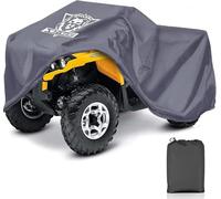XYZCTEM Premium ATV Cover,420D Oxford Fabric Protection Against Water, UV, Wind. Quad Cover for Can-am,Suzuki,Kawasaki, Honda, Yamaha, Polaris,and More.4 Wheeler Accessories(Grey,82 inch)
