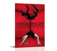 XYZIGY American Horror Story Murder HouseBedroom Wall Printing Gallery Art Canvas Printing Poster Home Bathroom Bedroom Office Living Room Decoration Canvas Poster12x18inch(30x45cm) Frame-style