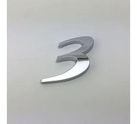 XYZNB 3D ABS Original Letter Rear Trunk Tail Car Emblem Badge Sticker Decoration Decals. For Mazda 2,3,6,B