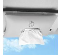 XYZNB Car tissue box, sunshade seat backrest suspension tissue box, car Armrest Tissue Holder. For MG Astor, Comet EV, Cyberster, ES5, Gloster,Grey