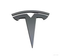 XYZNB Front and rear emblem stickers for vehicles, lettering decals for modified logos, secure and stable, elevating the premium look. For Tesla Y,Back Badge - Black