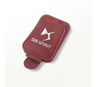 XYZNB Sun visor sunglasses holder, multifunctional car eyewear clip, compact and elegant with a luxurious soft-touch finish. For DS 3, 4, 5, 6, 7, 9, N°4, N°8,Red