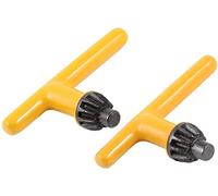 XYZOOM 2 Pcs Yellow 10mm 2/5 inches Gear Dia 11 Teeth Metal Drill Chuck Key(0abb8 5e6b5 da262 e3bd7 b133d 70988