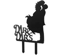 XYZOOM Mr and Mrs Bride Groom Kissing Couple Silhouette Wedding Cake (b32dc 55917 a2e1e c129d 27440 085ec