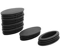 XYZOOM Plastic Table Feet Oval Design Tube Pipe Insert End Cap 50mm x 98mm 6Pcs Black(d1042 b65fa c412f c4779 ebf41 4b094
