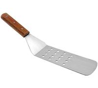 XYZOOM Stainless Steel Slotted Spatula Wooden Handle Offset Cream Frosting Spatula Durable Stainless Steel Cake Baking Serving Decorating Spatula(88d7b 8b70c 2f77b d3541 f1bb0 9c0fe