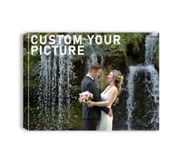 xzartdiy Custom Canvas Personalised Photo Prints, Customised Canvas Pictures for Wall Art Decor, Gifts for Family Women Men Baby Pet Birthday Home Office Photos Printing, 16x12 inch