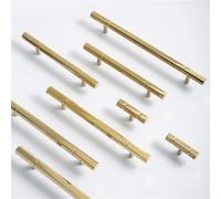 XZAVTKLW Hexagon Solid Brass Drawer Knobs T Bar Handle Dresser Pulls Kitchen Cabinet Door Handle Pull 1Pcs(C-3431-224)